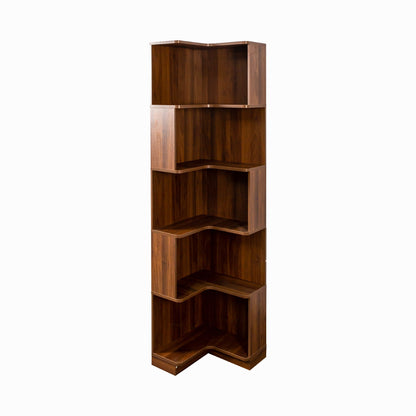Corner Book Shelf - 5 Tier Corner Bookshelf