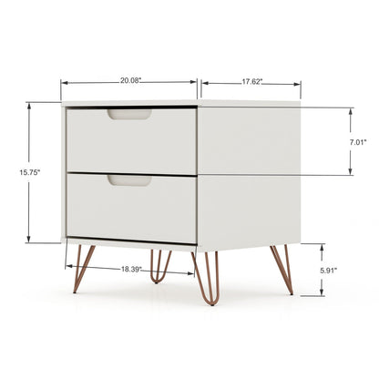 Rockefeller - 2 Drawer Nightstand