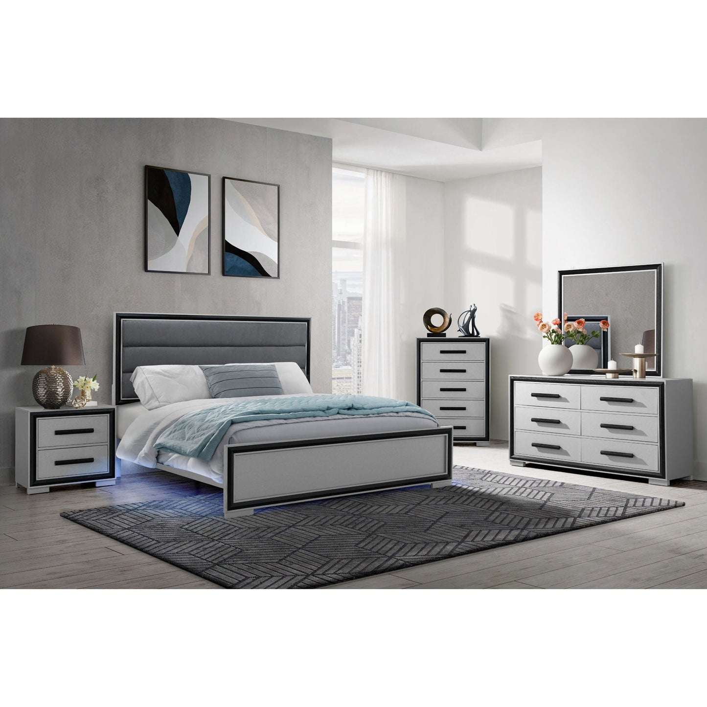 Adelaide - Dresser With Sleek Finish And Drawer Pulls