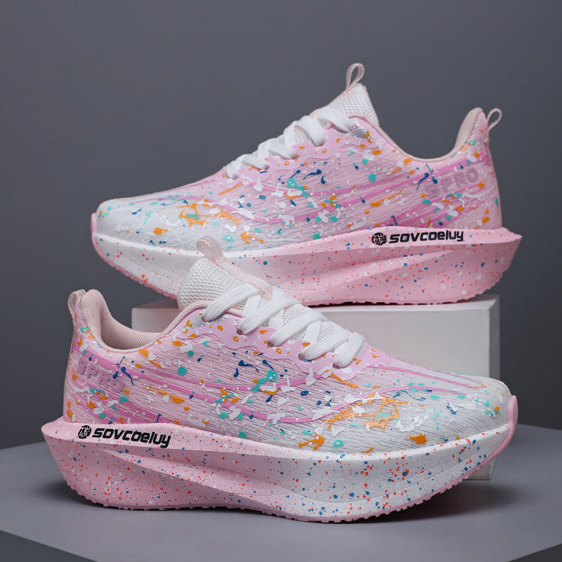 Marathon Running Carbon-Plate Noctilucent Fashion Sneakers