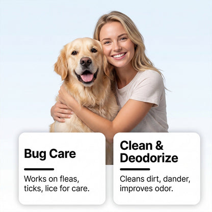 Eeljoy Pet Flea And Tick Cleaning Shampoo Gentle Formula Effective Cleaning For Pets Daily Care Essential