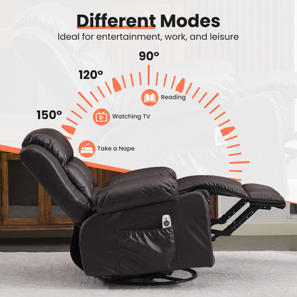 360° Swivel Rocker Recliner for Adults