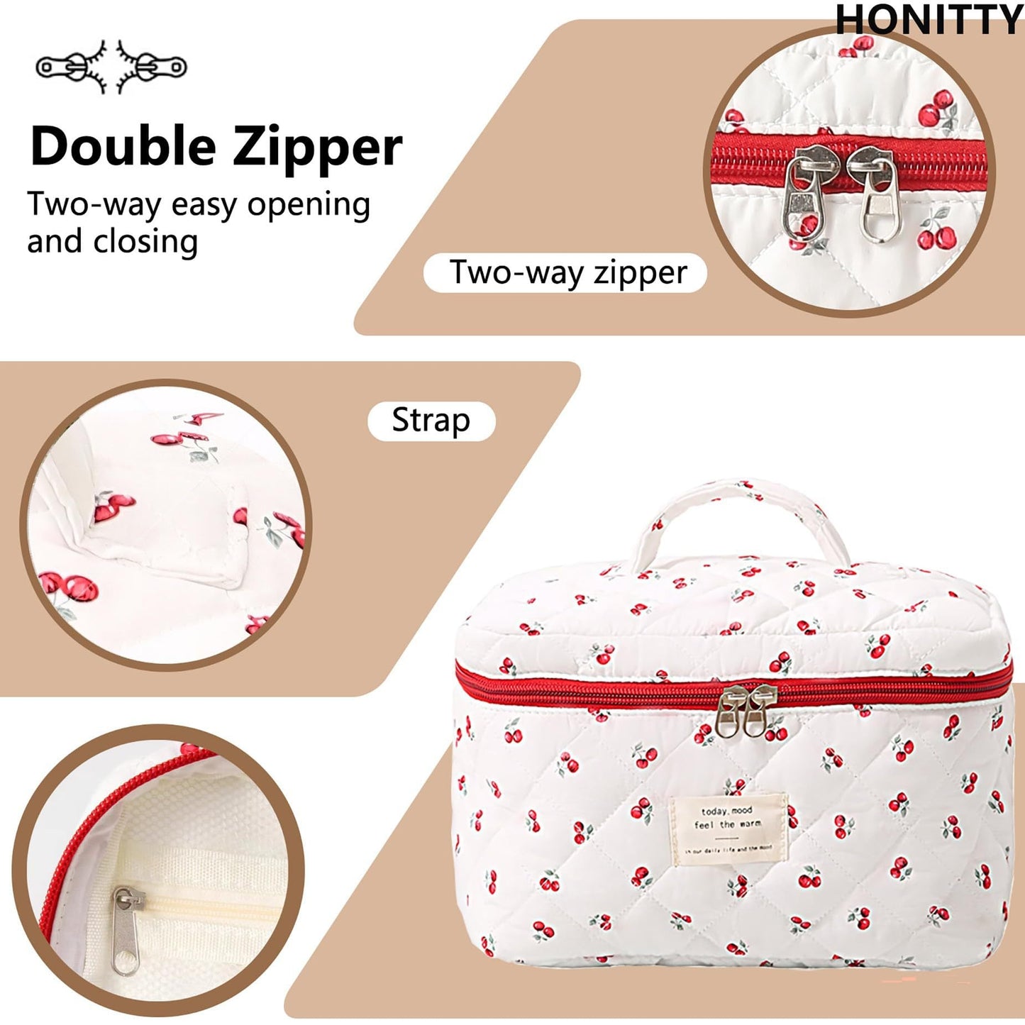 Floral Home Storage Cosmetic Bag