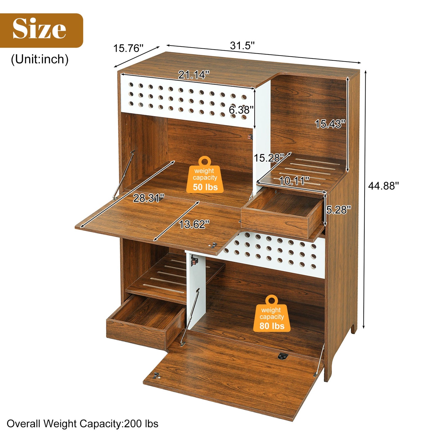 Modern 2-in-1 Cat Furniture, Litter Box Enclosure Side Table