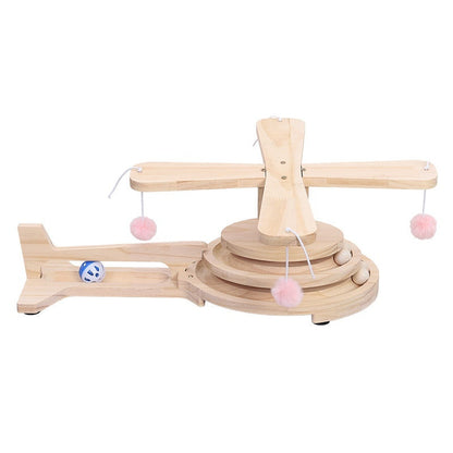 Cat Scratch Board Toy Turntable Cat Teasing Ball Self-Hi Relieving Stuffy-shaped Baby Cat Suit Pet Supplies