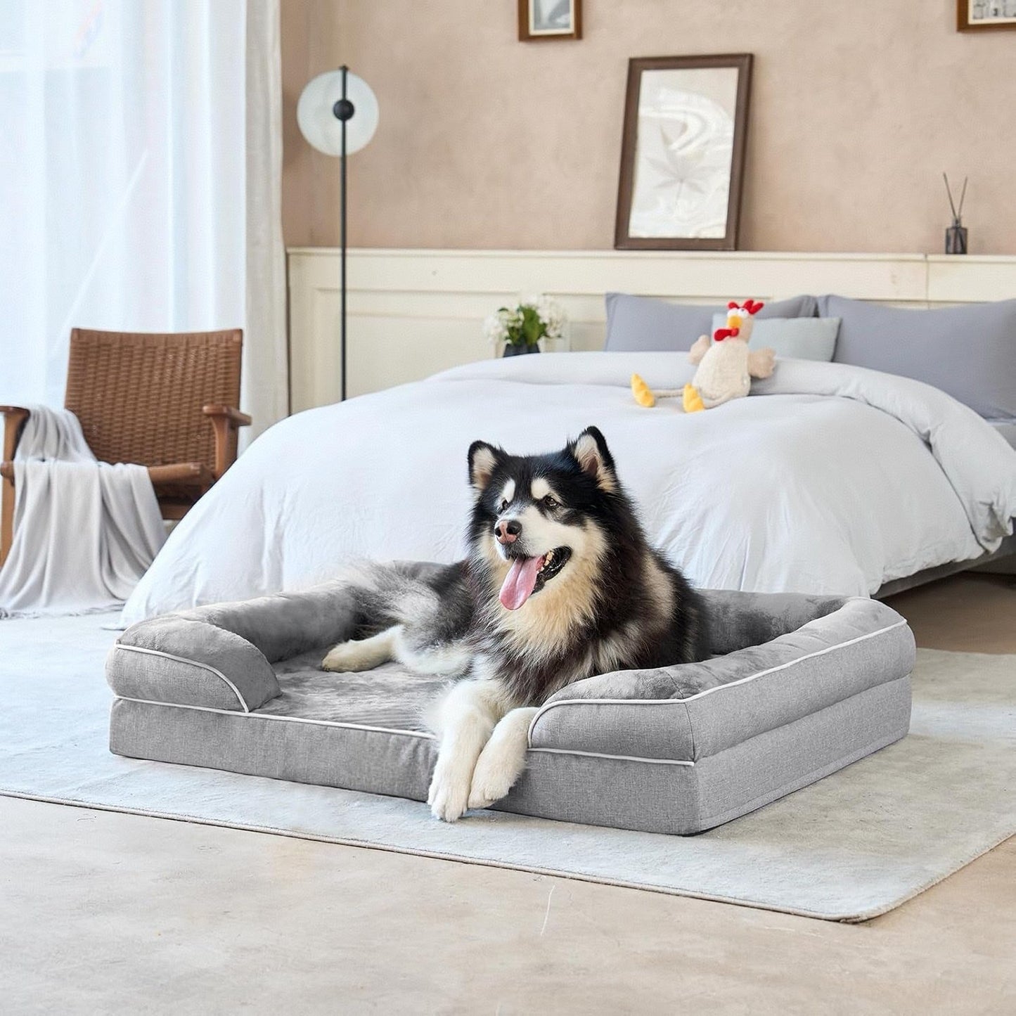 Waterproof Dog Bed With Removable Washable Cover Pet Supplies
