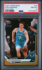Graded 2025 Topps Now Kon Knueppel #10 Gold Foil /50 Rookie RC Basketball Card PSA 8 Near Mint