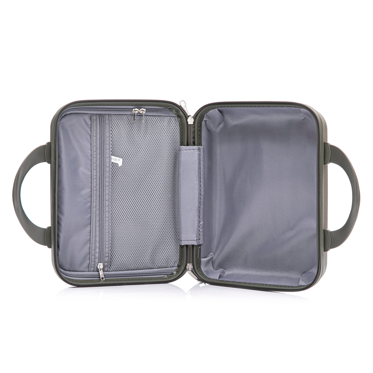 4 Piece Set Spinner Wheel Luggage with Cosmetic Case in Green