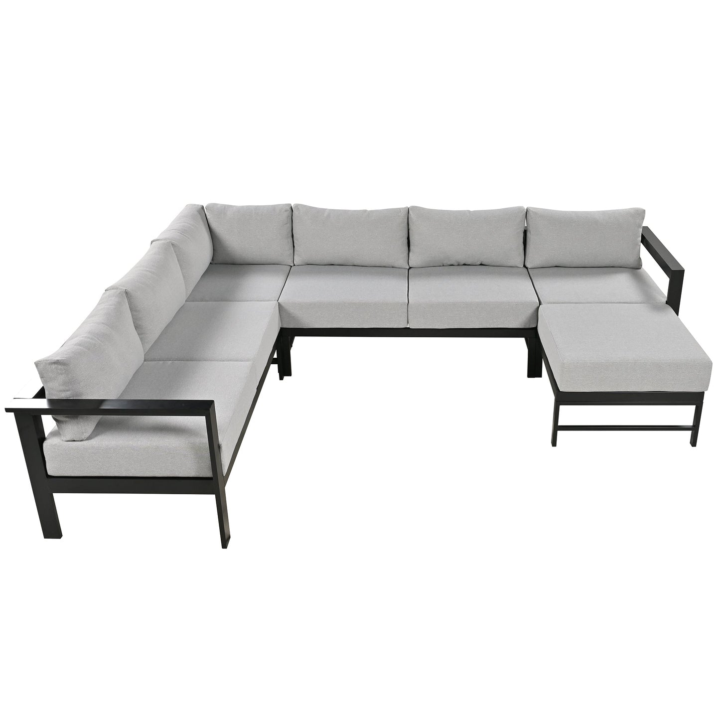 U_Style U-Shaped Outdoor Sectional Sofa Set
