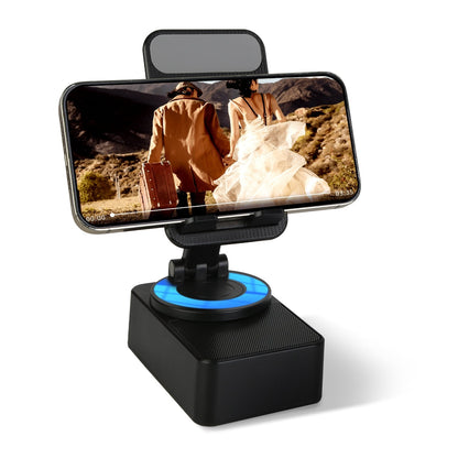 4-in-1 Foldable Wireless Speaker Stand with Power Bank & RGB Light