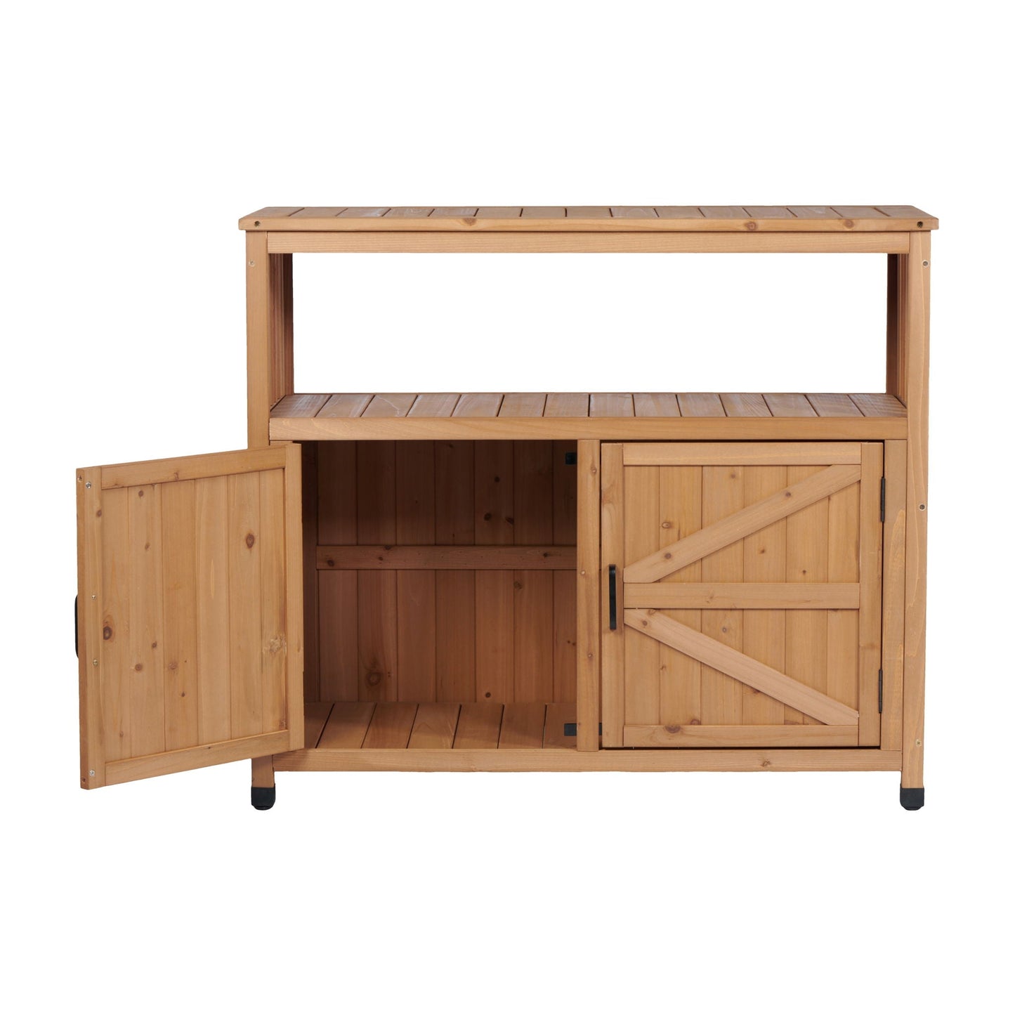 Patio Bar Table Set With Storage