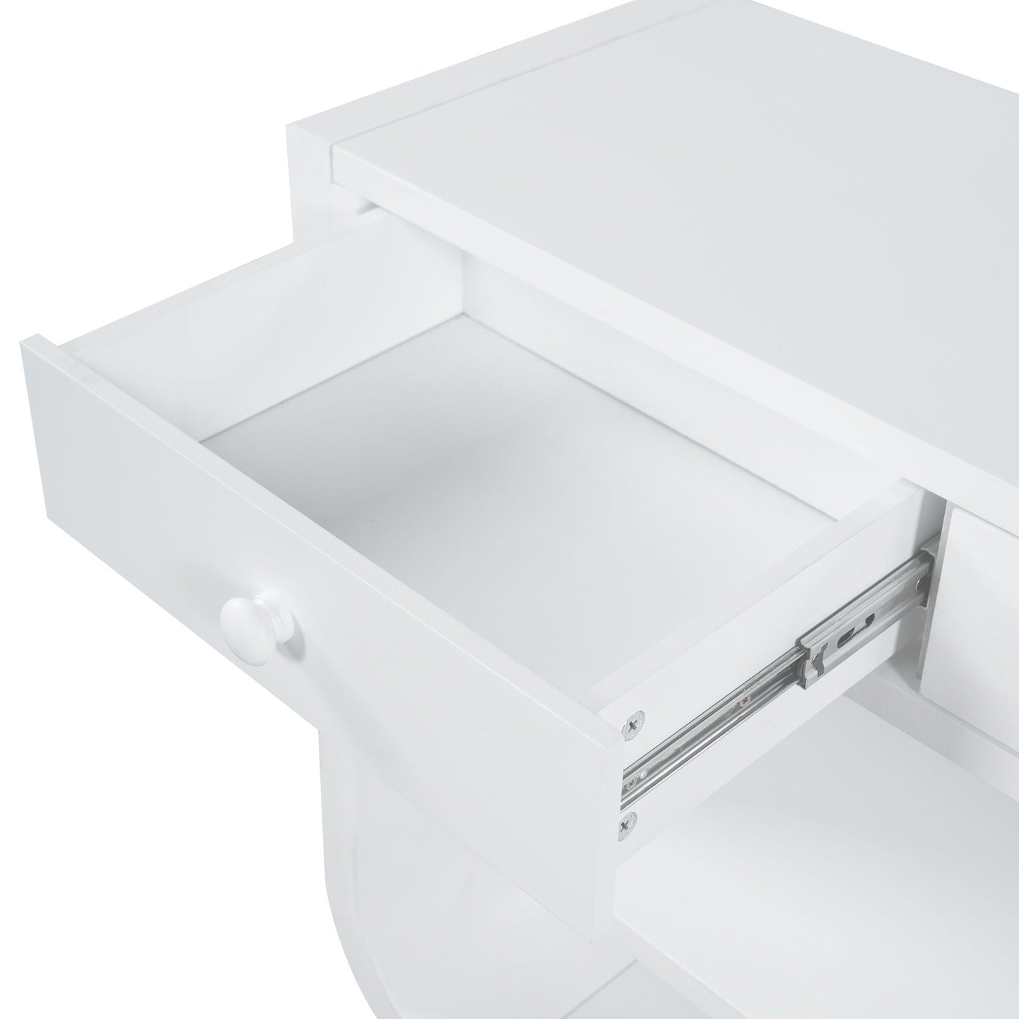 Console Table With 3 Soft Close Drawers & 2 Open Shelves