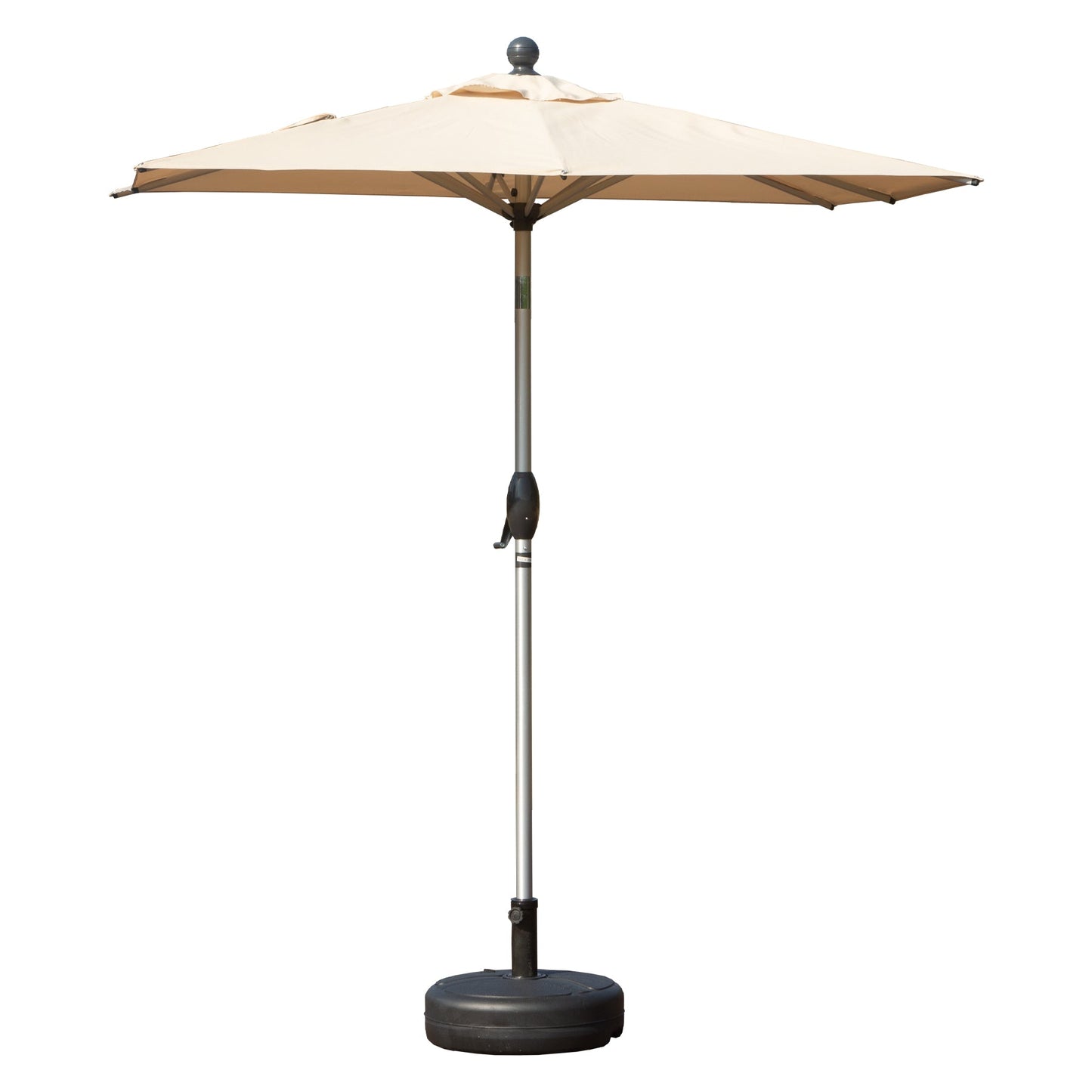 Rectangle Patio Umbrella with Crank Lift and Tilt Function
