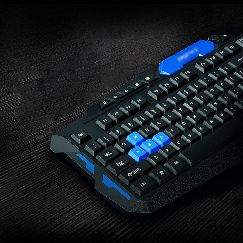 Hk8100 Wireless Gaming Keyboard and Mouse Combo - Ergonomic, Waterproof, Optical for PC and Laptop Gamers