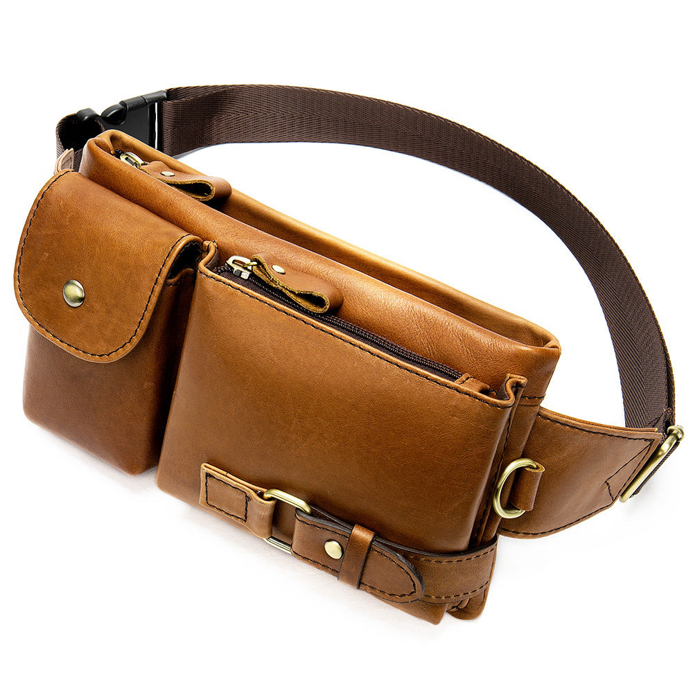 Multifunctional Mens ShoulderCrossbody Waist Bag