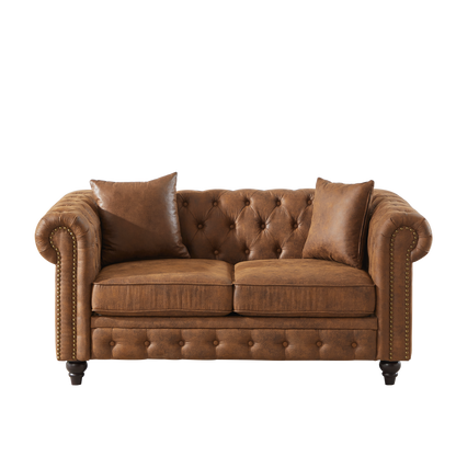 FX 63.5" Contemporary Design Chesterfield Sofa