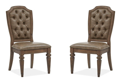 Durango - Wood Dining Side Chair With Upholstered Seat and Back (Set of 2) - Willadeene Brown