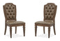Durango - Wood Dining Side Chair With Upholstered Seat and Back (Set of 2) - Willadeene Brown