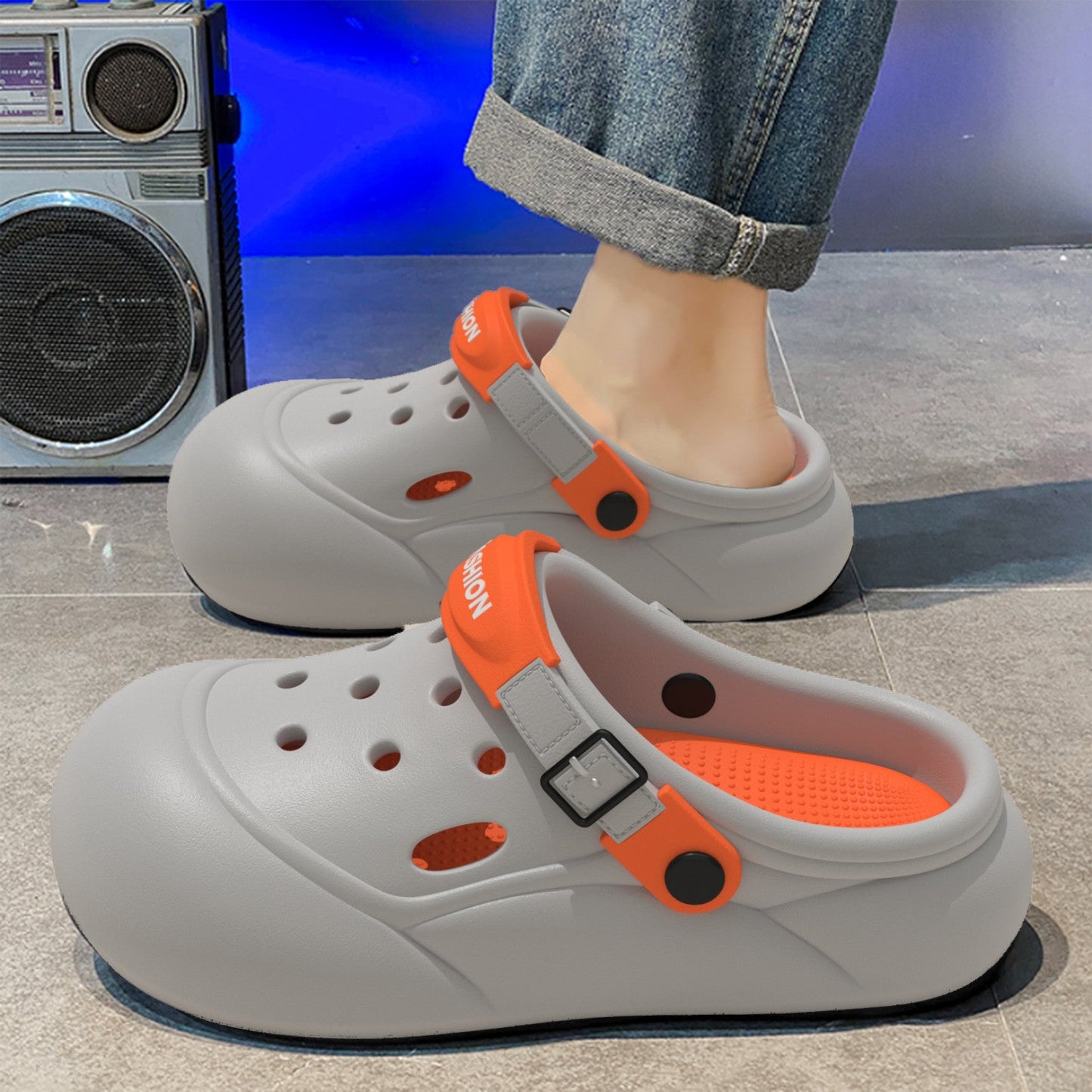 Non-slip Deodorant Thick-soled Mens Outdoor Clog Sandals