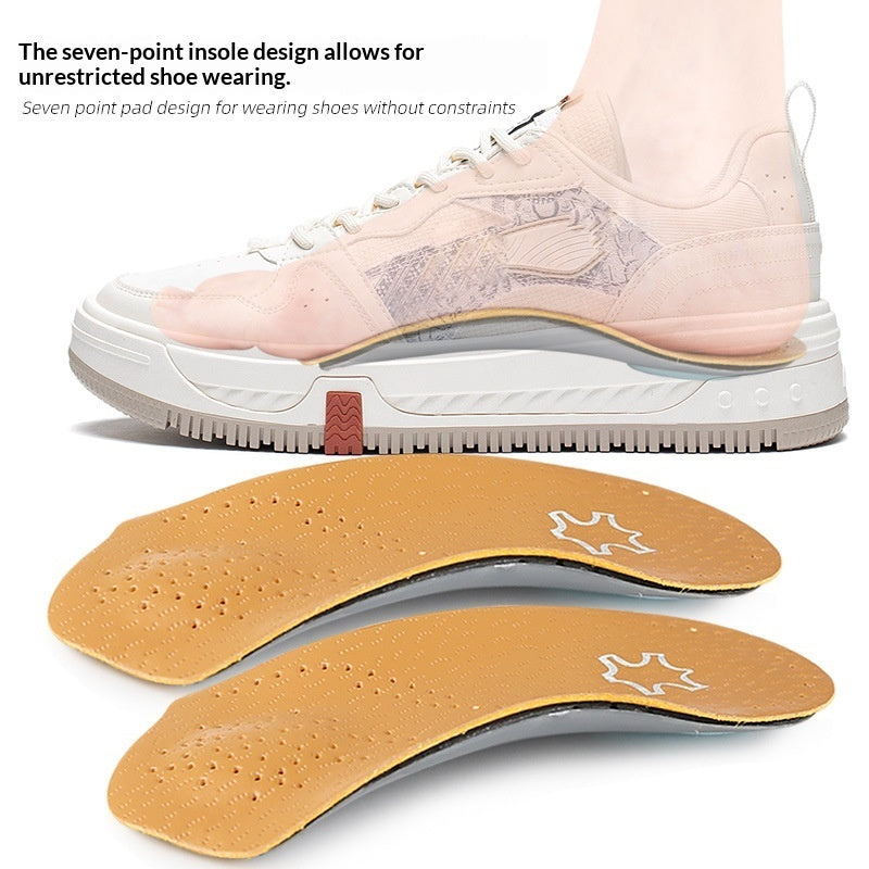Arch Supporting Shoe Insoles Flat-foot Invisible Non-slip Thickened Half Insoles