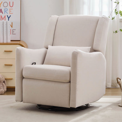 Wide Wingback Swivel Glider Rocker Recliner Chair