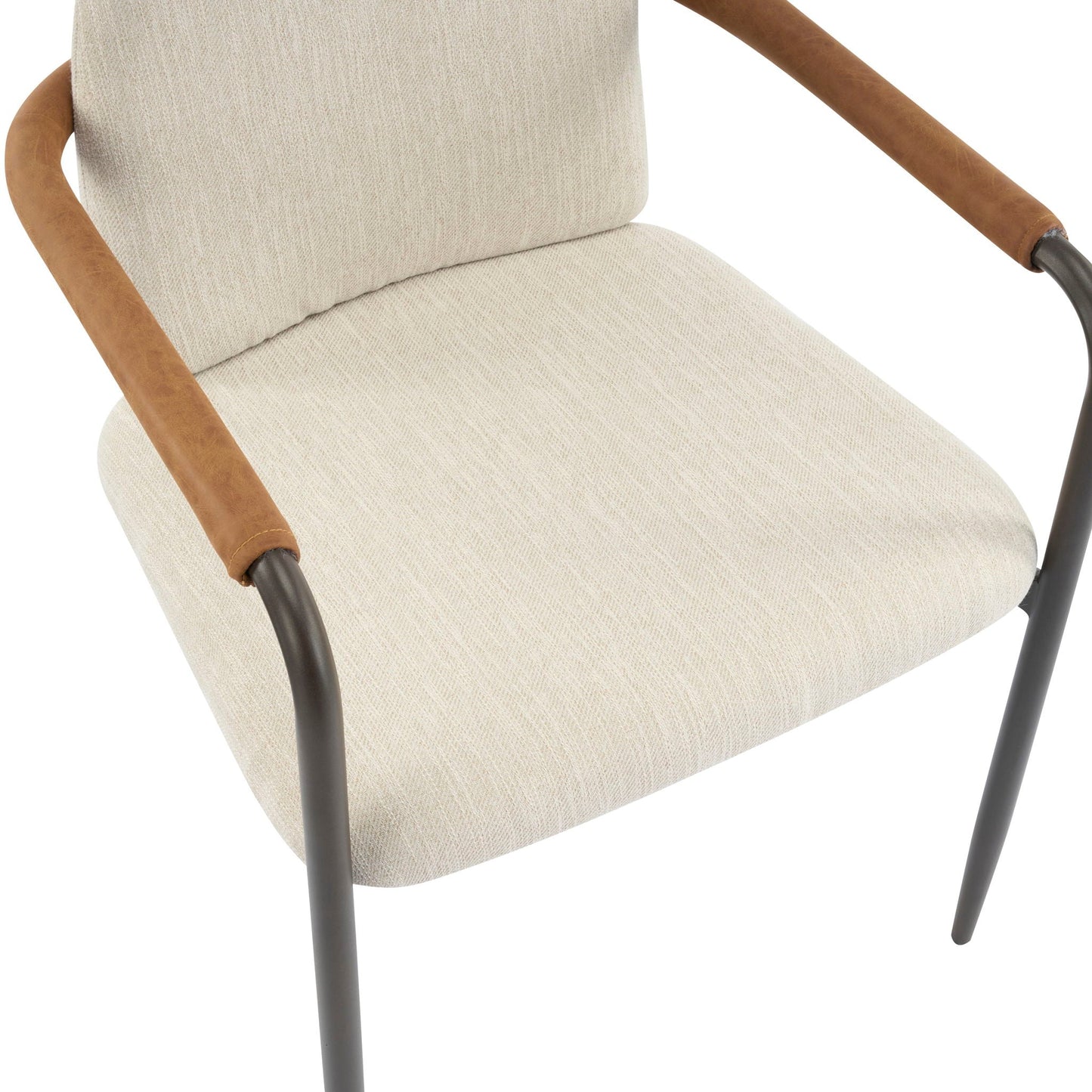Modern Dining Chair Set with Durable Iron Frame and Comfortable Fabric Upholstery