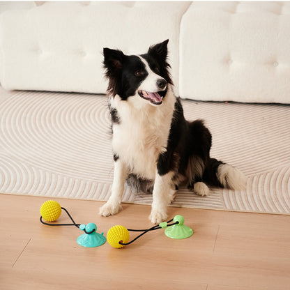 Corn Ball Chew Toys For  Interactive Suction Cup Dog Tug Of War Toys Teething Rope Toys For Dog Boredom Enrichment Teeth Cleaning For Medium Large Dogs
