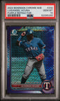 Graded 2022 Topps Bowman Chrome Mega Box Luisangel Acuna #232 Purple Refractor /250 Rookie RC Baseball Card PSA 10 Gem Mint