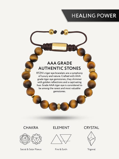 Tigers Eye Beaded Bracelet - Mykonos