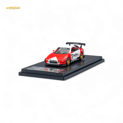 MicroTurbo Toyota MR2 Red & White Racing Livery 1:64