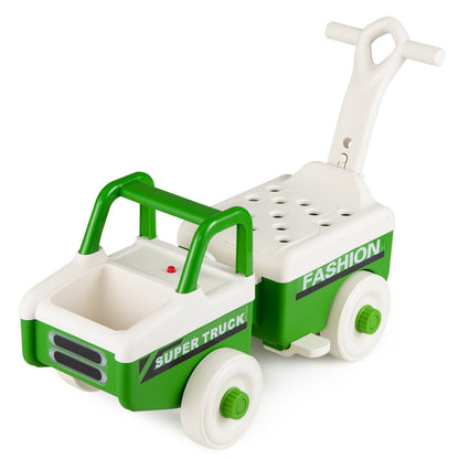 4-in-1 Ride On Push Car with Music and Storage