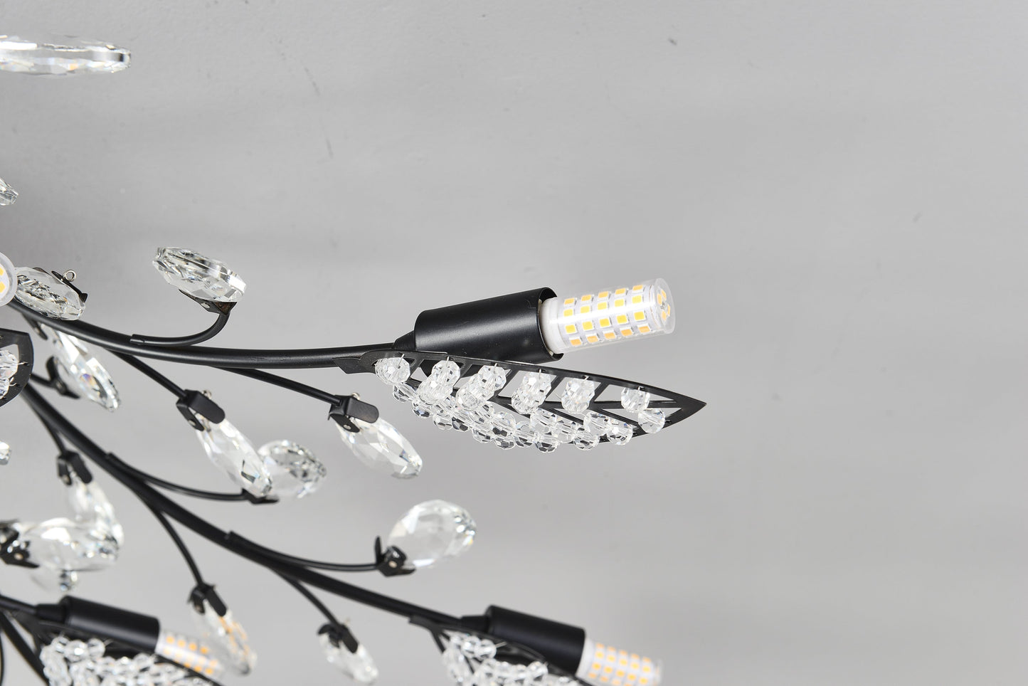 15-Light Chandelier Crystal Ceiling Lamp