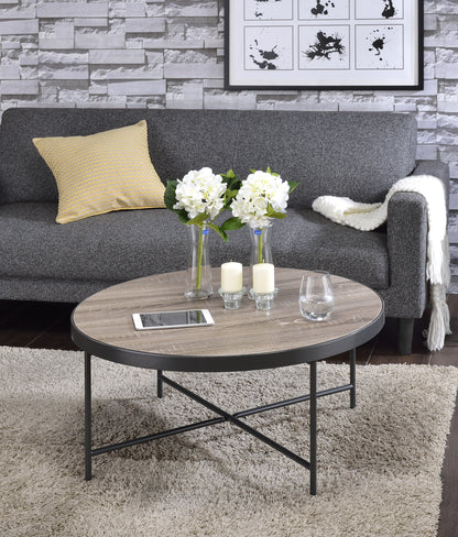 Bage Weathered Round Coffee Table