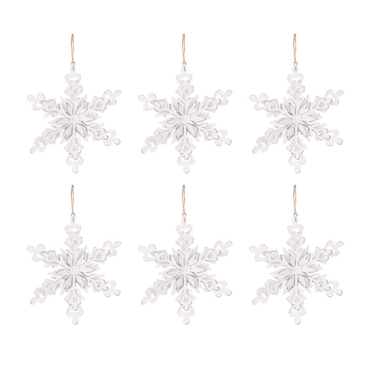 Iron Snowflake Hanger - Set of 6