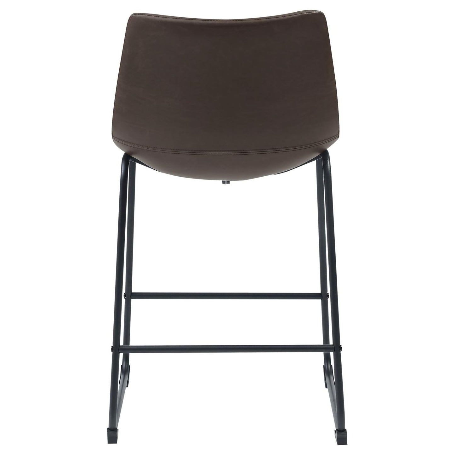Armless Counter Height Stools (Set of 2) - Brown