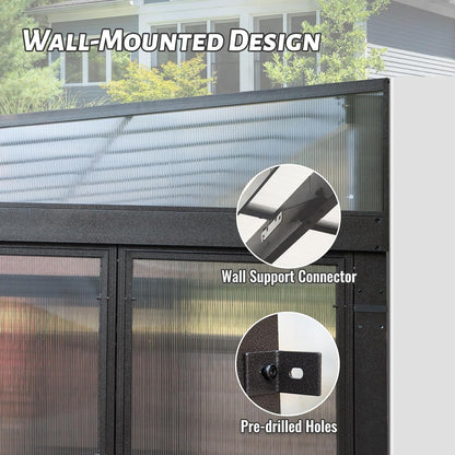 12x16FT All Season Sunroom with Detachable Polycarbonate Windows