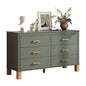 6-Drawer Double Dresser in Olive