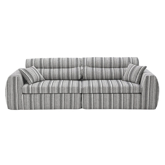3 Seater, Couch With Throw Pillows For Living Room