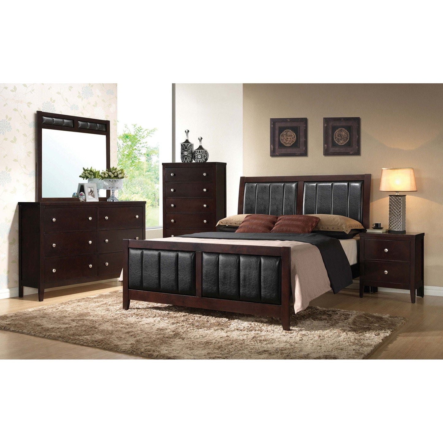 Garrett - 2 Drawer Nightstand - Cappuccino