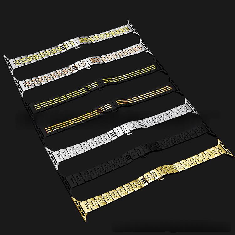 Womens Snakeskin-Style Stainless Steel Watch Band