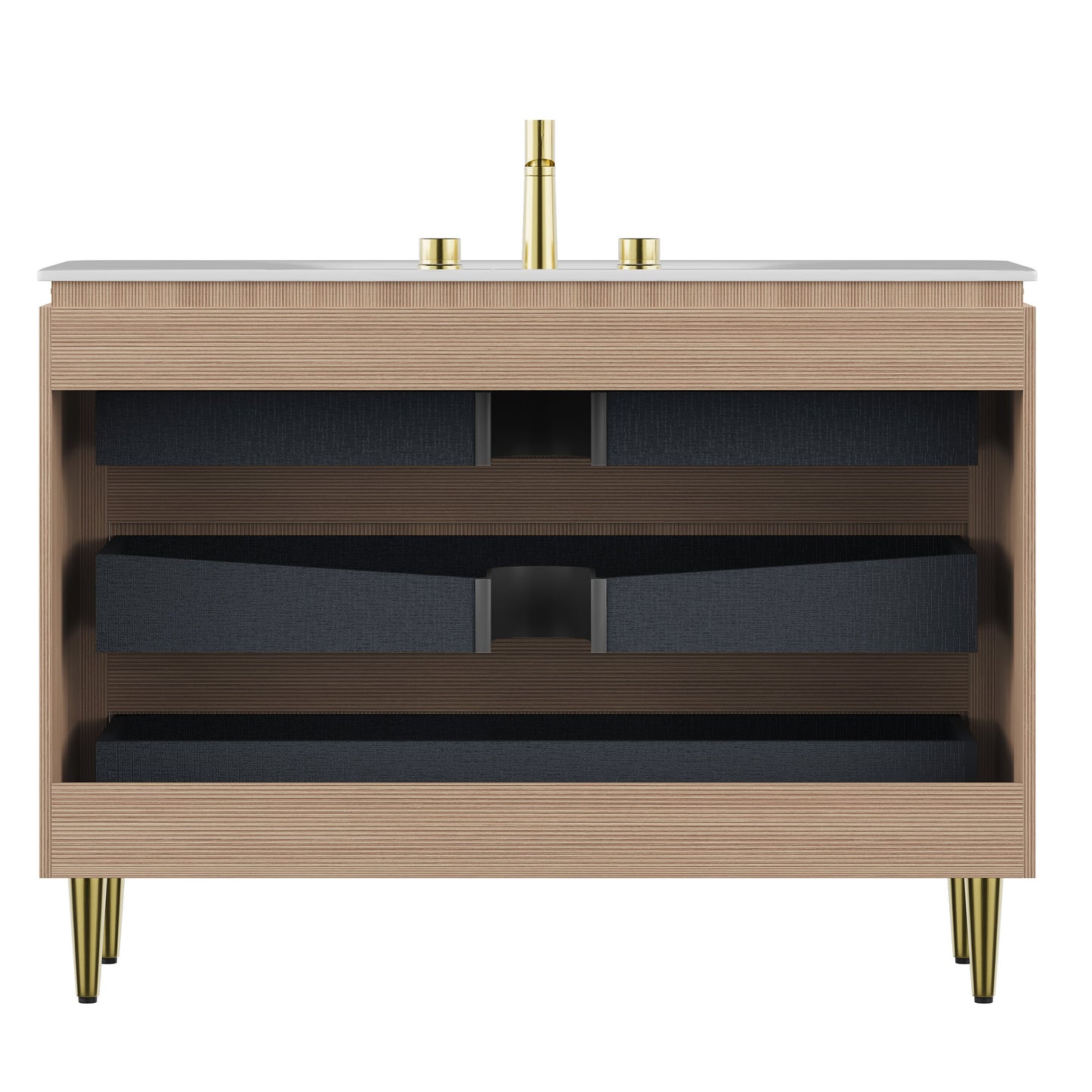 Amara 48'' Bathroom Vanity & Sink with Carrara Finish
