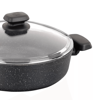 Korkmaz Ornella Aluminum 4L Non-Stick Low Casserole Dish with Lid