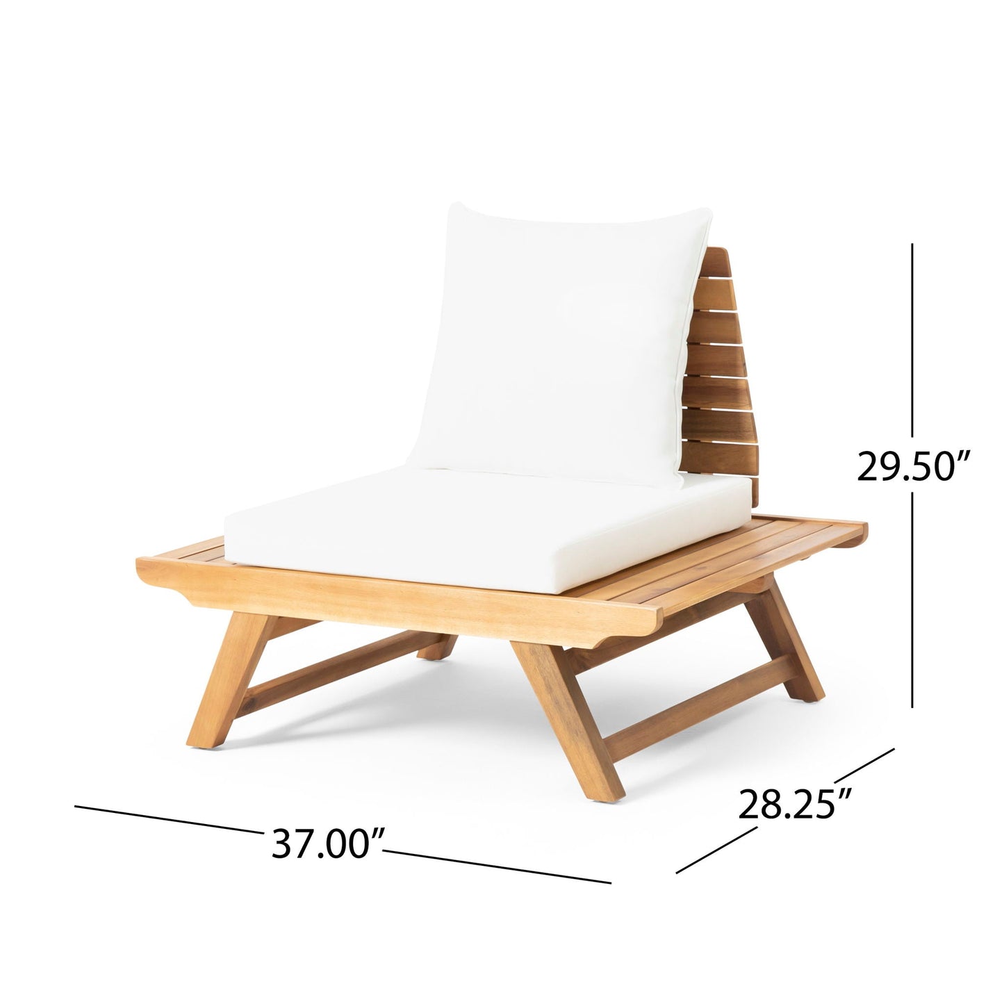 Sedona Outdoor Club Chair With Slatted Design