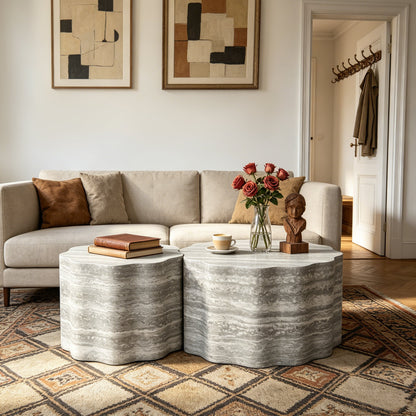 Set of 2 Round Coffee Tables