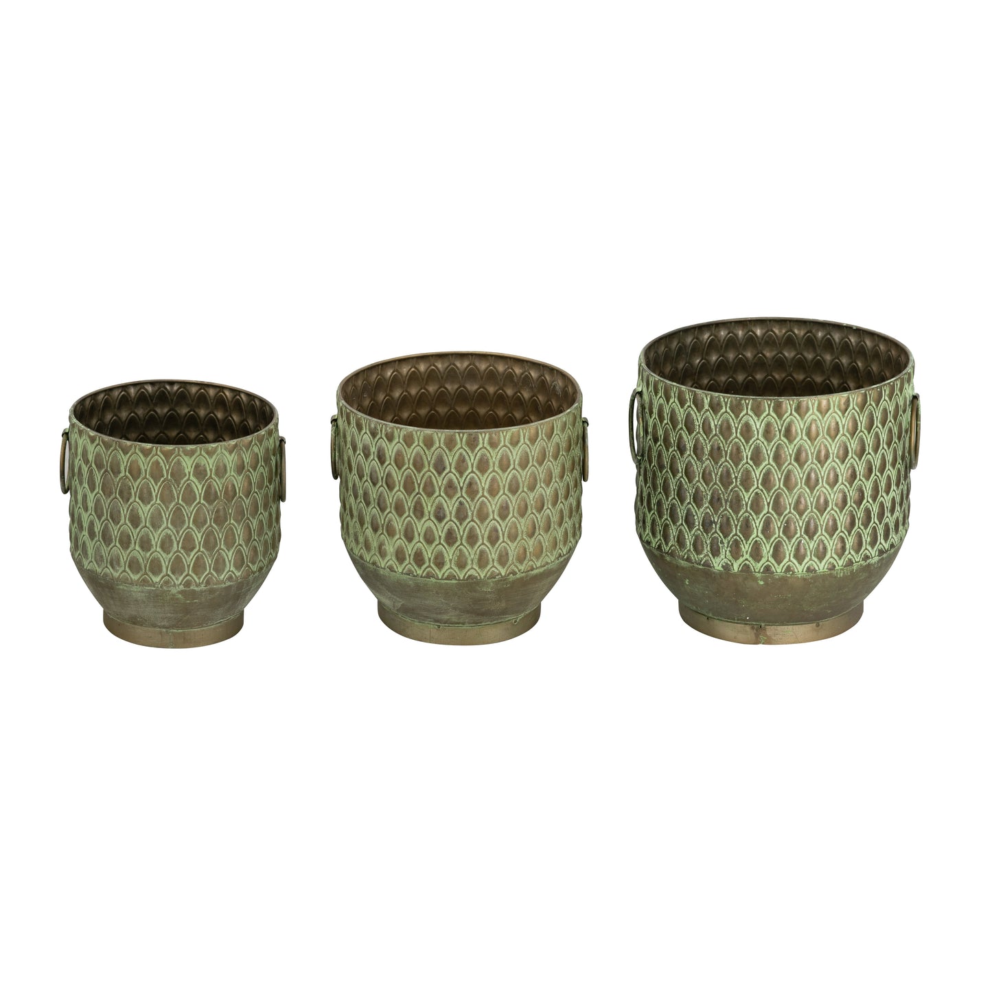 S/3 Textured Planters Set
