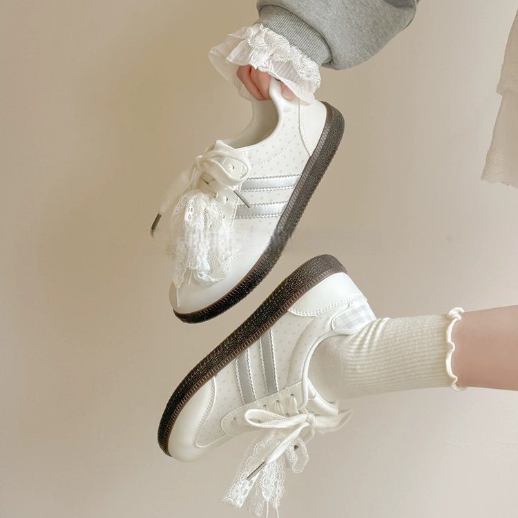 Summer Breathable Versatile Unique Flat Sneakers, Lace-Up Comfort Shoes For Women