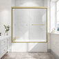 55"-60" W x 60" H Brushed Shower Door