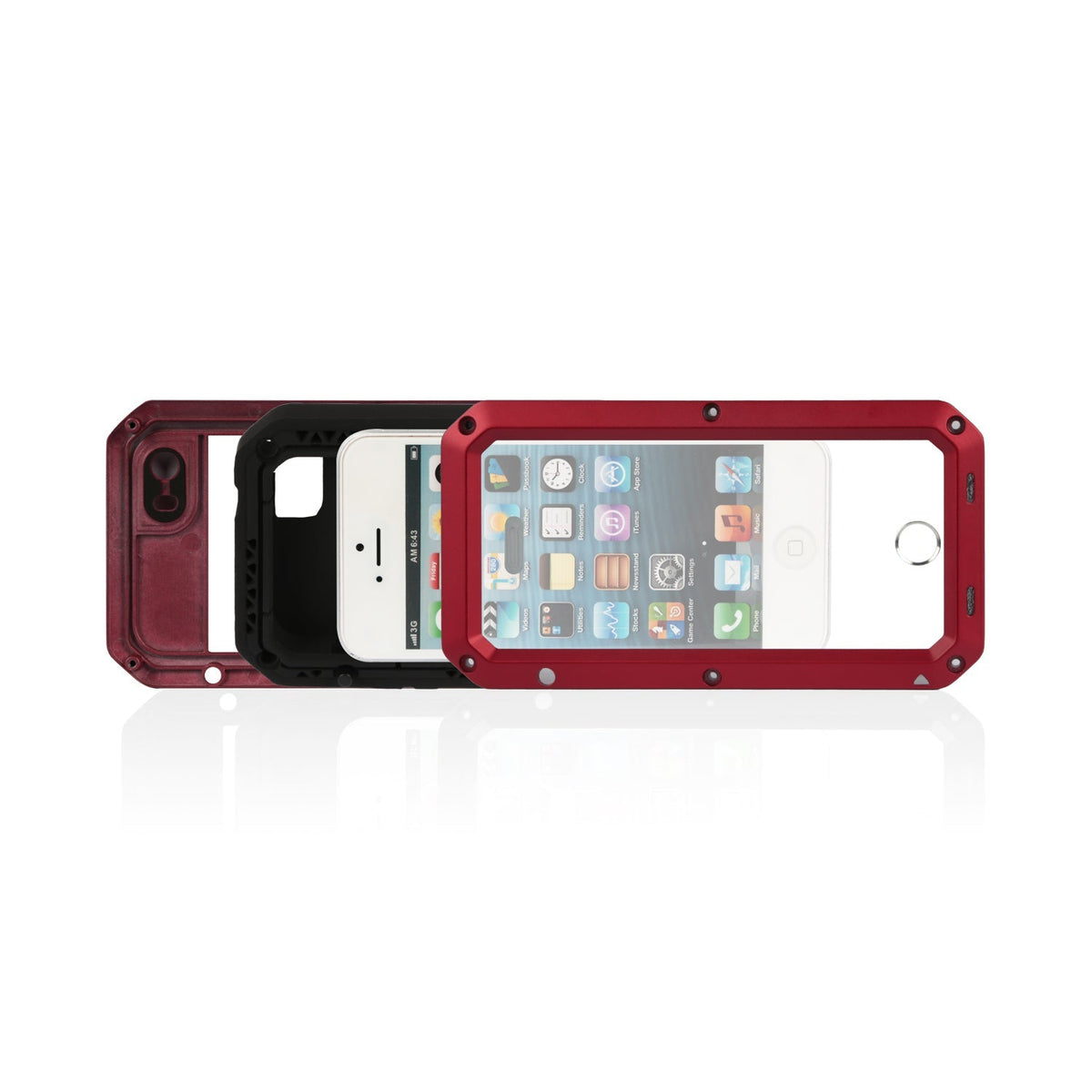 Rugged Shock-Resistant Hybrid Full Cover Case For iPhone 6s Plus