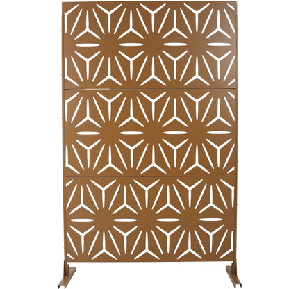 Outdoor & Indoor Metal Privacy Screen, Freestanding Decorative Panels