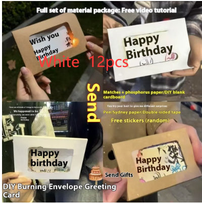 Handmade DIY Greeting Birthday Envelope Cartridge Material Package